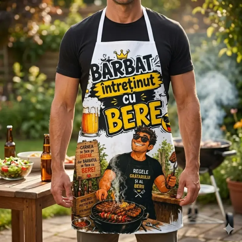 Barbat intretinut cu bere, sort cu mesaj, model sogs104